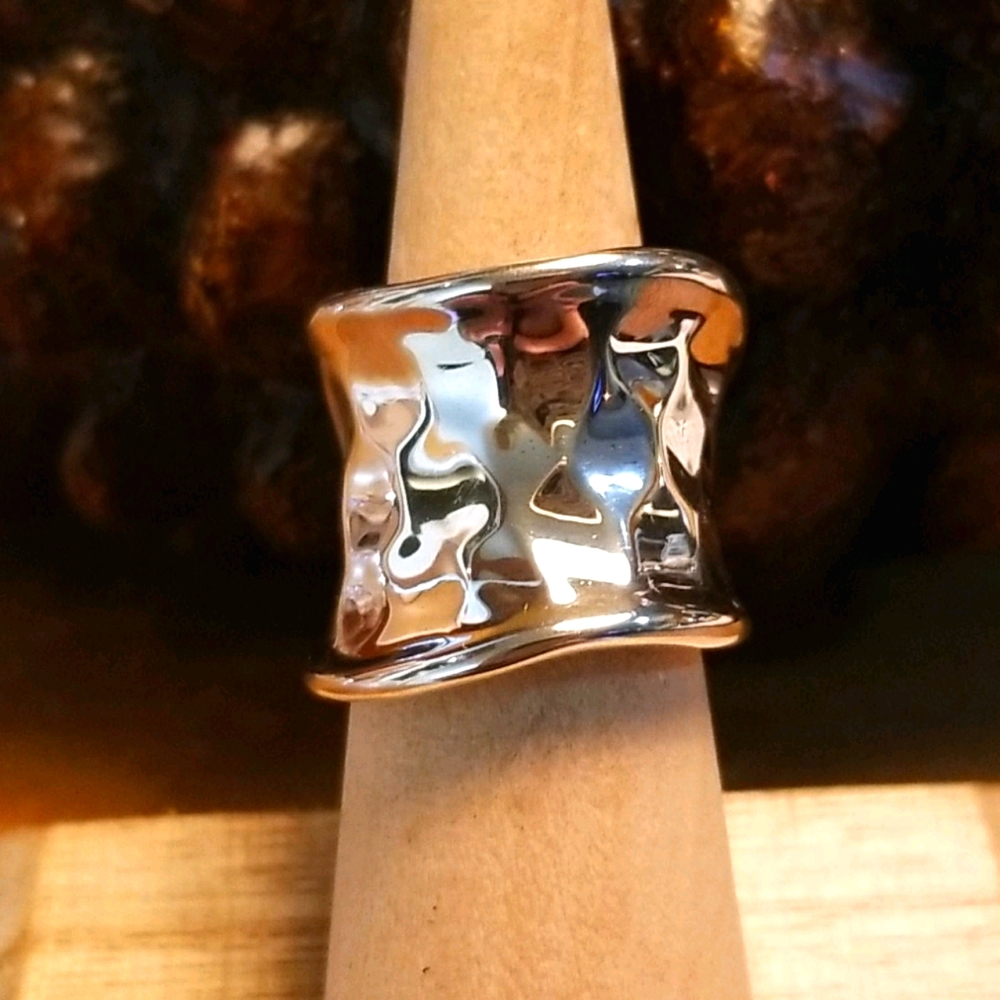 RLM Bronze by Robert Lee Morris for QVC Ring 5.5